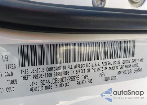 2019 Jeep Compass Altitude Fwd from USA, damaged, VIN 3C4NJCBB9KT726979